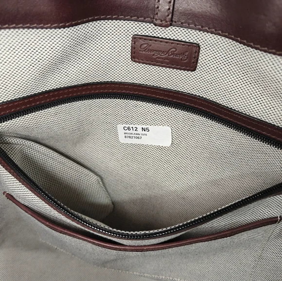 🐢 Dooney & Bourke Brooklawn XL Tote Weekender Bag Great Condition! - Picture 10 of 16